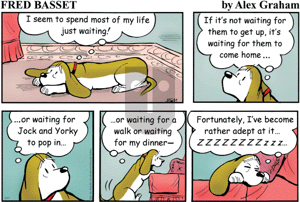 Fred Basset on Sunday March 21, 2010 Comic Strip