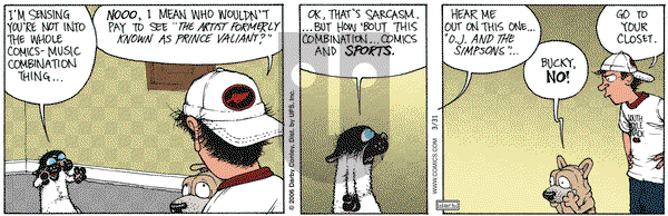 Get Fuzzy on Sunday April 30, 2006 Comic Strip