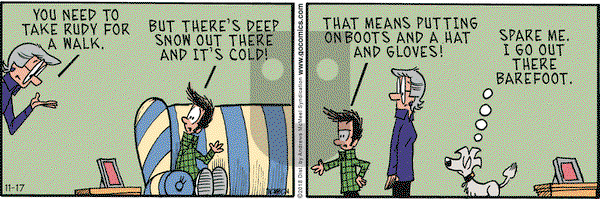 Grand Avenue on Saturday November 17, 2018 Comic Strip