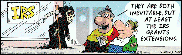 Frank and Ernest on Thursday April 12, 2018 Comic Strip