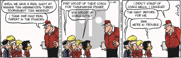 Cleats - Friday November 26, 2004 Comic Strip