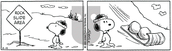 Peanuts on Saturday February 12, 1994 Comic Strip