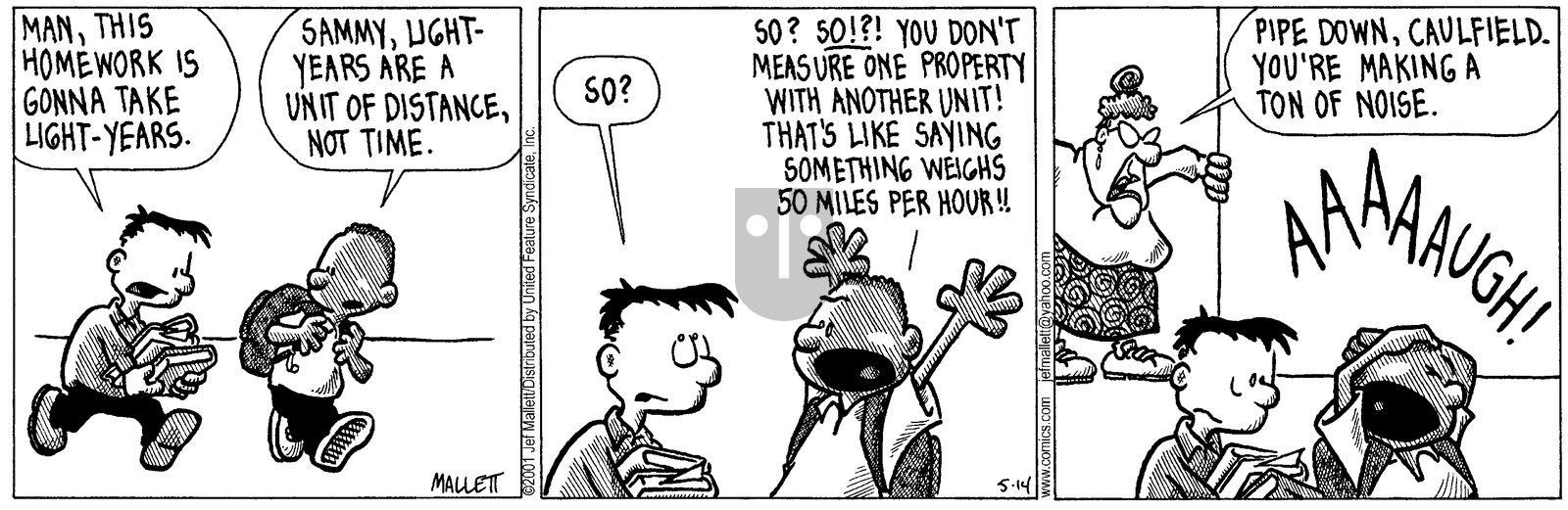 Frazz - Monday May 14, 2001 Comic Strip