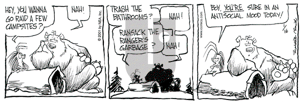 The Grizzwells on Tuesday January 16, 2001 Comic Strip