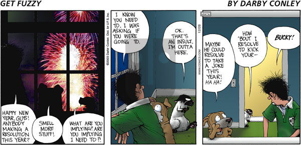 Get Fuzzy on Sunday December 28, 2003 Comic Strip