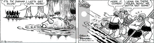 Alley Oop on Monday November 16, 1998 Comic Strip