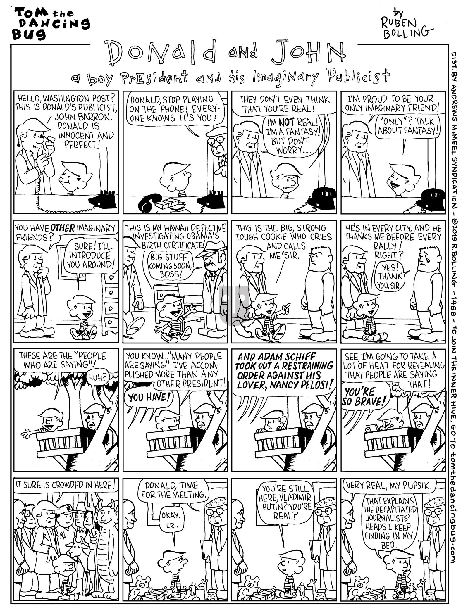 Tom the Dancing Bug - Monday December 16, 2019 Comic Strip