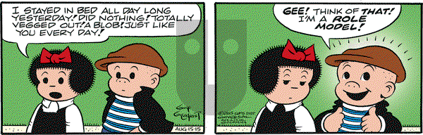 Nancy on Saturday August 15, 2015 Comic Strip
