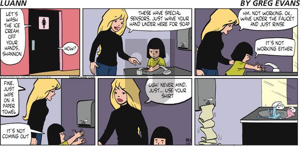 Luann on Sunday November 29, 2015 Comic Strip