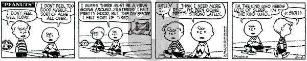Peanuts on Friday November 6, 1953 Comic Strip