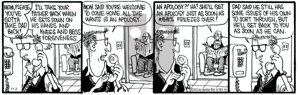 Monty on Wednesday November 2, 2005 Comic Strip