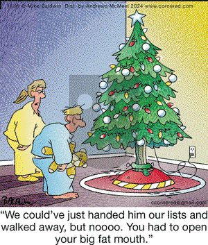 Cornered on Wednesday December 25, 2024 Comic Strip