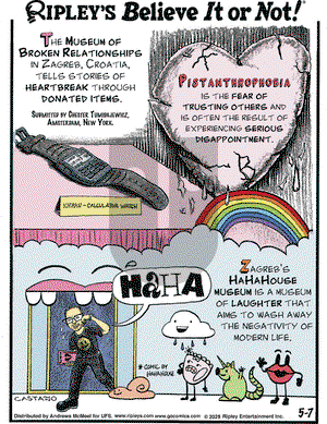 Ripley's Believe It or Not on Wednesday May 7, 2025 Comic Strip