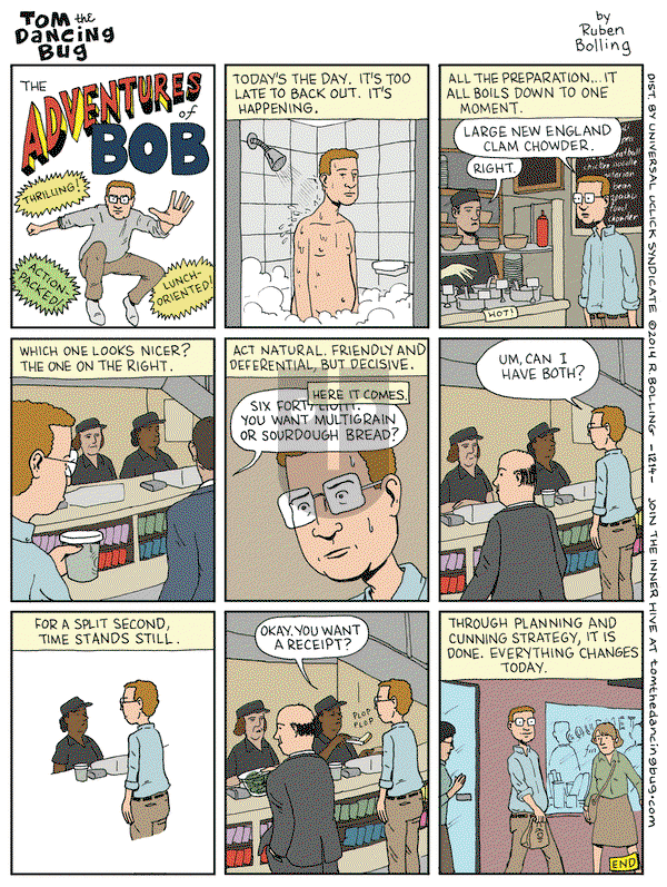Tom the Dancing Bug on Friday November 21, 2014 Comic Strip