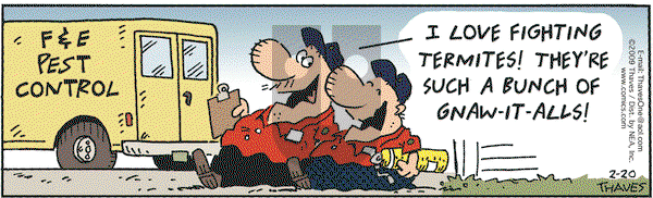 Frank and Ernest on Friday February 20, 2009 Comic Strip