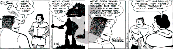 Alley Oop on Friday August 16, 2002 Comic Strip