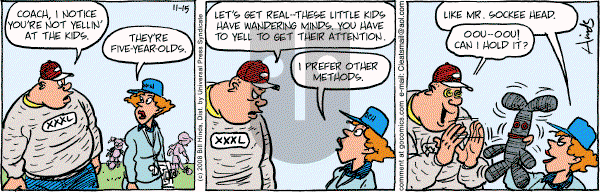 Cleats - Saturday November 15, 2008 Comic Strip