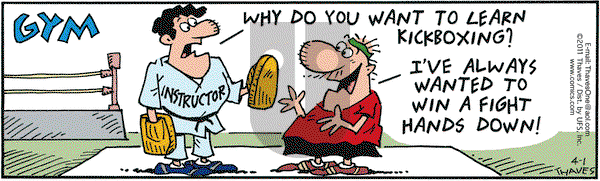 Frank and Ernest on Friday April 1, 2011 Comic Strip