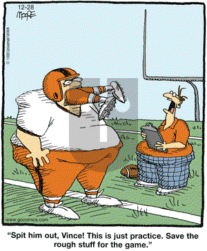 In the Bleachers on Monday December 28, 2009 Comic Strip