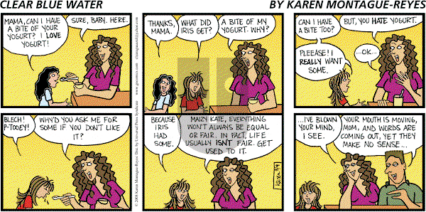 Clear Blue Water on Sunday March 9, 2008 Comic Strip