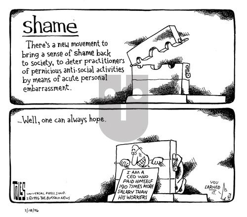 Tom Toles on Sunday February 18, 1996 Comic Strip