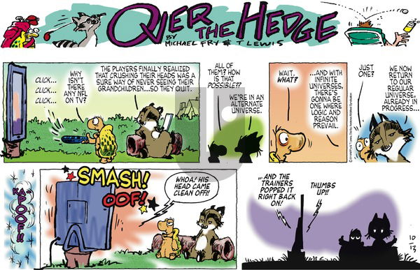 Over the Hedge on Sunday October 13, 2019 Comic Strip