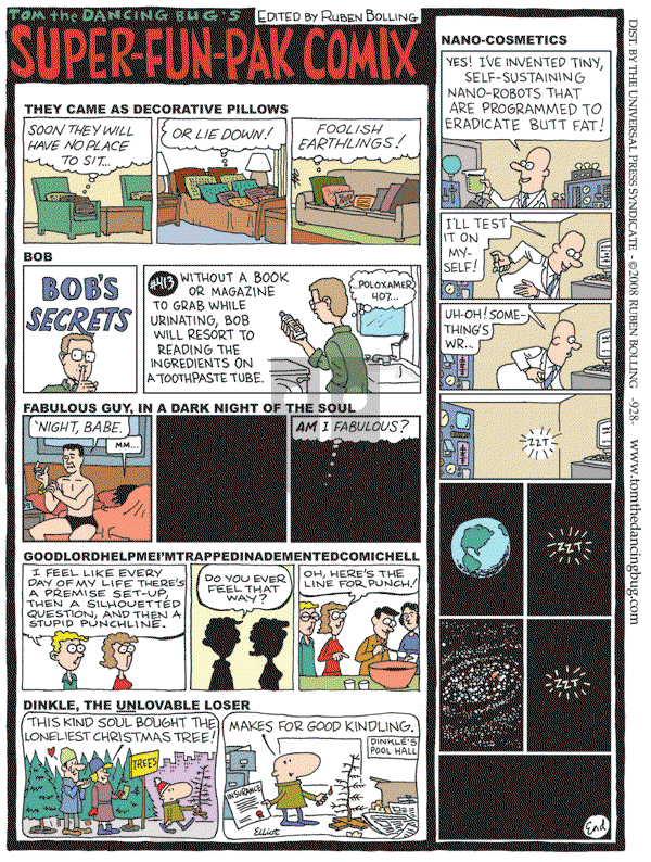 Tom the Dancing Bug on Saturday December 13, 2008 Comic Strip