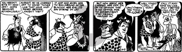 Alley Oop on Friday October 3, 1947 Comic Strip