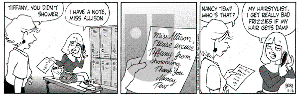 Luann on Saturday November 16, 1996 Comic Strip