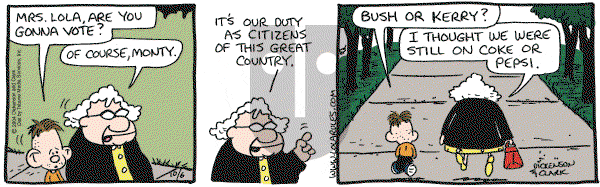 Lola on Wednesday October 6, 2004 Comic Strip