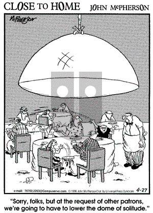 Close to Home on Saturday April 27, 1996 Comic Strip