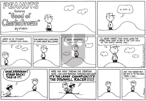 Peanuts on Sunday February 28, 1971 Comic Strip