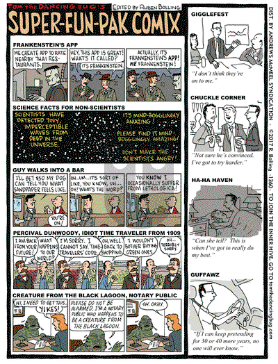 Tom the Dancing Bug on Monday October 23, 2017 Comic Strip