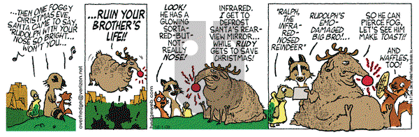 Over the Hedge on Monday December 1, 2008 Comic Strip