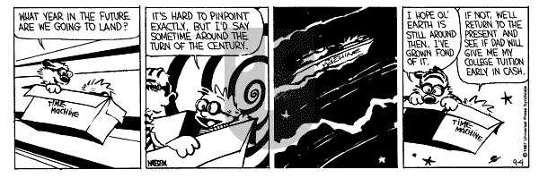 Calvin and Hobbes - Friday September 4, 1987 Comic Strip