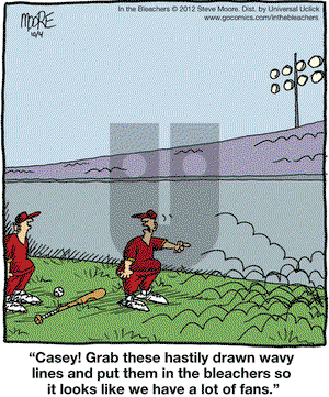 In the Bleachers on Thursday October 4, 2012 Comic Strip