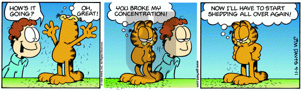 Garfield on Saturday April 11, 1998 Comic Strip
