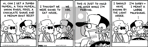 FoxTrot on Wednesday March 8, 2000 Comic Strip