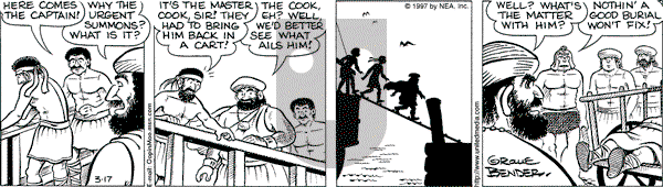 Alley Oop on Monday March 17, 1997 Comic Strip