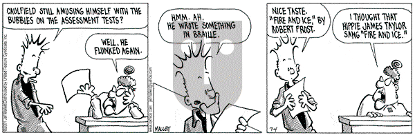 Frazz on Wednesday July 4, 2001 Comic Strip