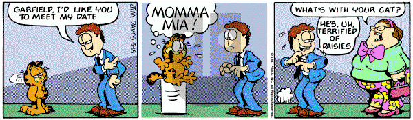 Garfield on Wednesday March 18, 1987 Comic Strip