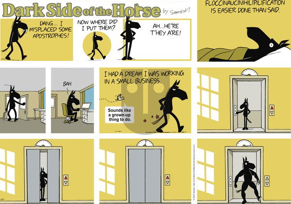 Dark Side of the Horse - Sunday April 21, 2024 Comic Strip