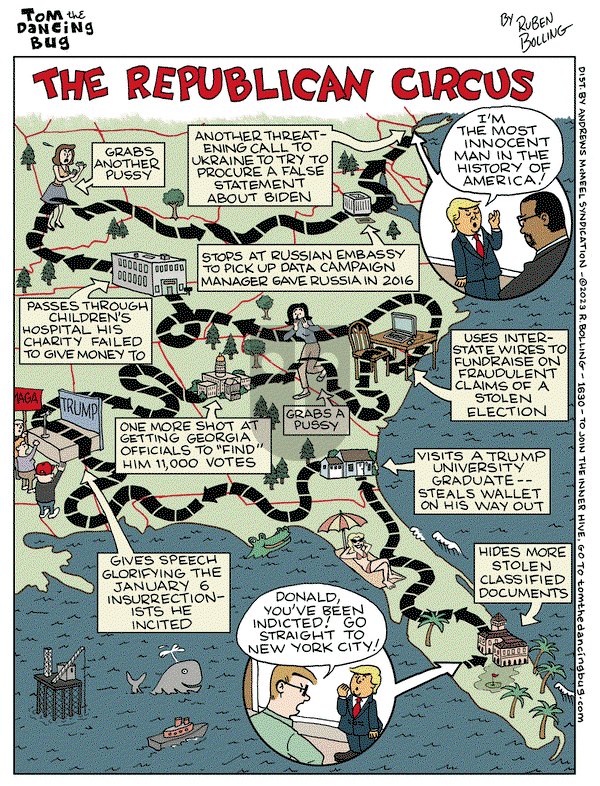 Tom the Dancing Bug - Friday April 7, 2023 Comic Strip