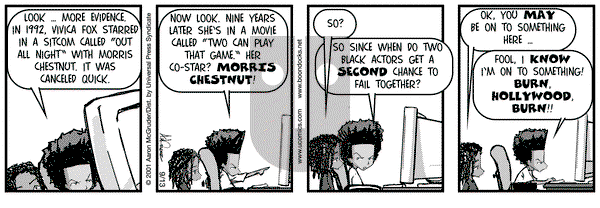 The Boondocks on Thursday September 13, 2001 Comic Strip