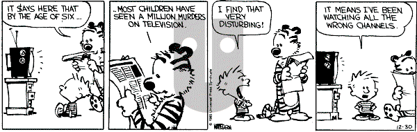 Calvin and Hobbes - Monday December 30, 1985 Comic Strip