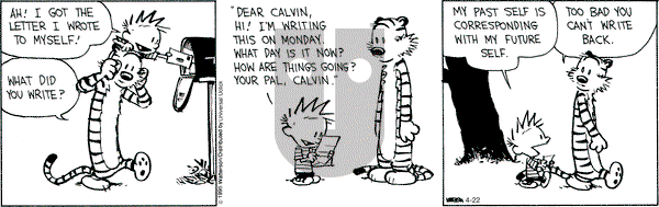 Calvin and Hobbes on Wednesday April 22, 2015 Comic Strip