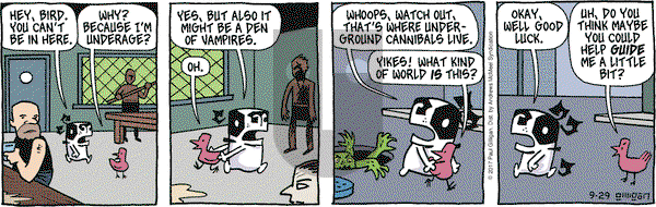 Pooch Cafe on Friday September 29, 2017 Comic Strip