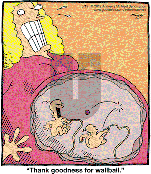In the Bleachers on Tuesday March 19, 2019 Comic Strip