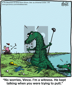 In the Bleachers on Friday May 6, 2016 Comic Strip
