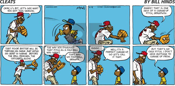 Cleats on Sunday April 9, 2006 Comic Strip
